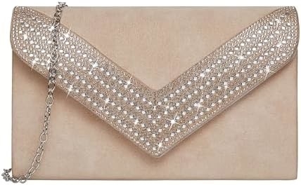 Tas genggam untuk wanita RINESTONE BLING tas malam tas tangan untuk pesta pernikahan PROM palsu peluh amplop tas bahu