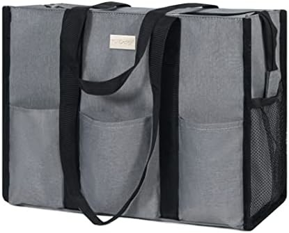 TOPDESIGN UTILITY TUTET BAG tahan air dengan 13 kantong eksterior &amp; interior, top zipper closure &amp; tebal bagian bawah dukungan