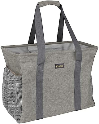 Tas Tote Ekstra Besar Untuk Perlengkapan ikan paus dengan bingkai kawat untuk penyimpanan (biru, 16,5'X14'X10'')