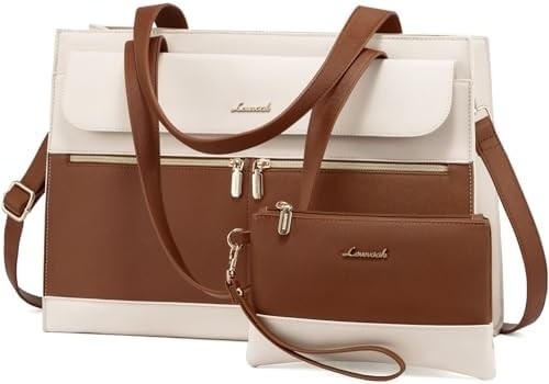 Lovevook laptop tas untuk wanita 15,6 inci laptop TOTE tas kerja kulit profesional komputer briefcase waterproof bisnis