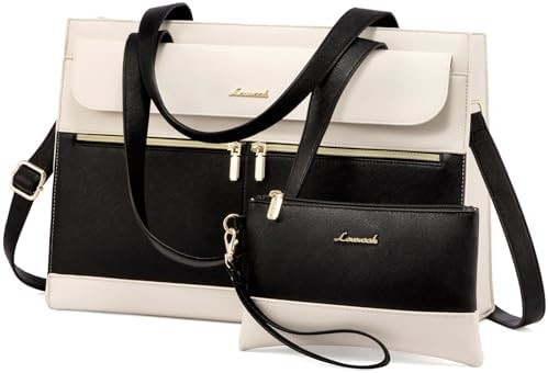 Lovevook laptop tas untuk wanita 15,6 inci laptop TOTE tas kerja kulit profesional komputer briefcase waterproof bisnis