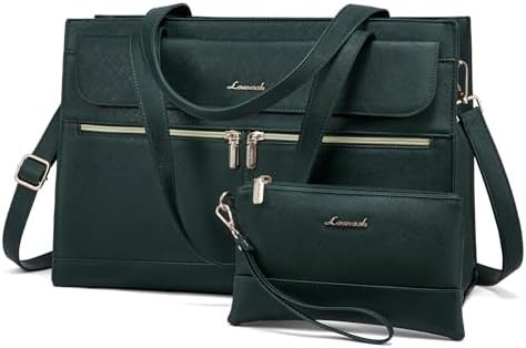 Lovevook laptop tas untuk wanita 15,6 inci laptop TOTE tas kerja kulit profesional komputer briefcase waterproof bisnis