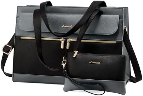 Lovevook laptop tas untuk wanita 15,6 inci laptop TOTE tas kerja kulit profesional komputer briefcase waterproof bisnis
