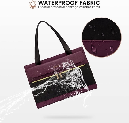 Lovevook laptop tas untuk wanita 15,6 inci laptop TOTE tas kerja kulit profesional komputer briefcase waterproof bisnis