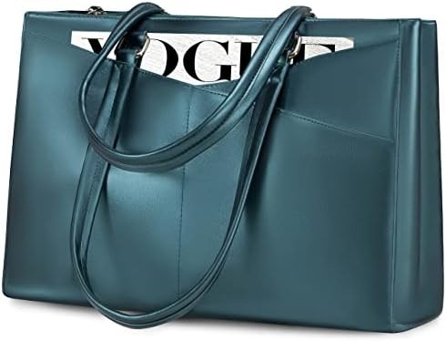 Laptop TOTE BAG FOR WOMEN 15.6 INCH WATERPURF LEATHER KOPI KOPI KOPI KOPI KOPI KOPI KOPI KOPI BLACK