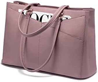 Laptop TOTE BAG FOR WOMEN 15.6 INCH WATERPURF LEATHER KOPI KOPI KOPI KOPI KOPI KOPI KOPI KOPI BLACK