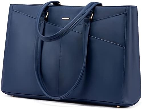 Laptop TOTE BAG FOR WOMEN 15.6 INCH WATERPURF LEATHER KOPI KOPI KOPI KOPI KOPI KOPI KOPI KOPI BLACK