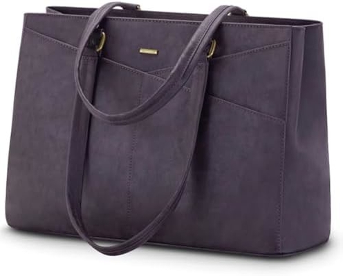 Laptop TOTE BAG FOR WOMEN 15.6 INCH WATERPURF LEATHER KOPI KOPI KOPI KOPI KOPI KOPI KOPI KOPI BLACK