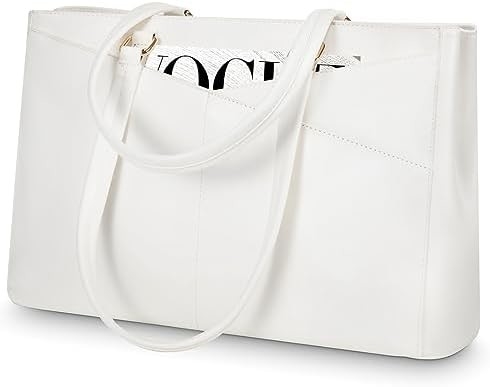Laptop TOTE BAG FOR WOMEN 15.6 INCH WATERPURF LEATHER KOPI KOPI KOPI KOPI KOPI KOPI KOPI KOPI BLACK