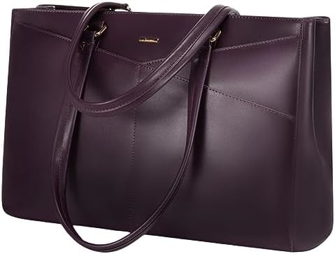 Laptop TOTE BAG FOR WOMEN 15.6 INCH WATERPURF LEATHER KOPI KOPI KOPI KOPI KOPI KOPI KOPI KOPI BLACK