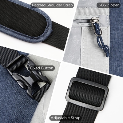 OIWAS Messenger Bag untuk Pria, 15,6 Inci Laptop Crossbody Tas Wanita Casual Tas Tas Bahu Kantor Perjalanan College