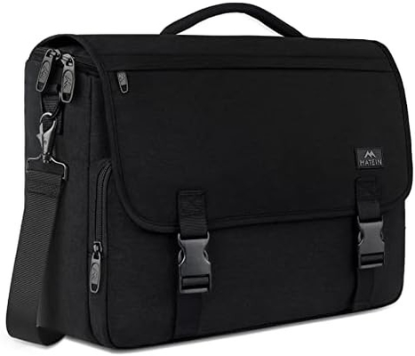 Tas Pesan untuk Pria, Wanita BRIEFCASES ringan pria laptop tas 15,6 inci tahan air sekolah crossbody