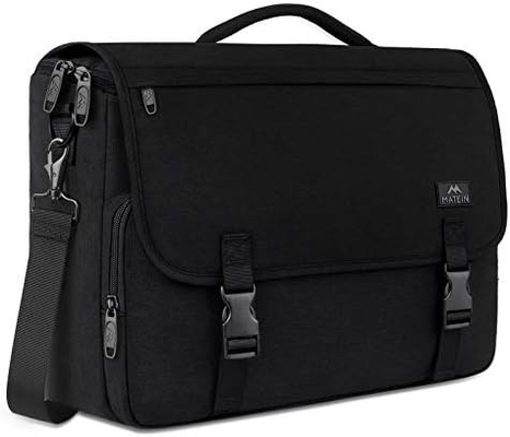 Tas Pesan untuk Pria, Wanita BRIEFCASES ringan pria laptop tas 15,6 inci tahan air sekolah crossbody