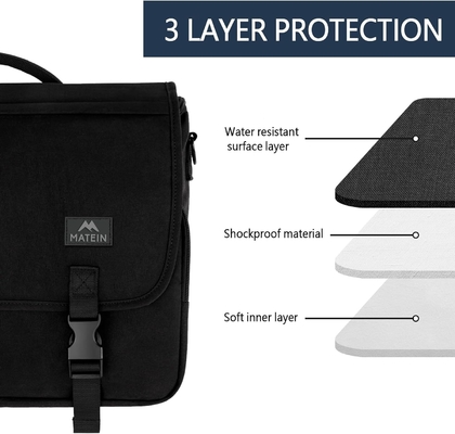 Tas Pesan untuk Pria, Wanita BRIEFCASES ringan pria laptop tas 15,6 inci tahan air sekolah crossbody