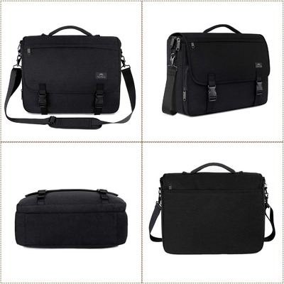Tas Pesan untuk Pria, Wanita BRIEFCASES ringan pria laptop tas 15,6 inci tahan air sekolah crossbody