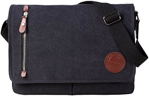 VINTAGE CANVAS SATCHEL MESSENGER BAG untuk pria wanita,BAG BAG 13,5 "LAPTOP BAG BOOKBAG