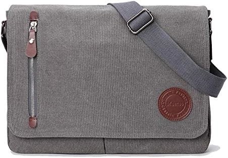 VINTAGE CANVAS SATCHEL MESSENGER BAG untuk pria wanita,BAG BAG 13,5 "LAPTOP BAG BOOKBAG