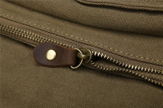 SECHUNK VINTAGE kulit militer kanvas laptop tas utusan tas medium
