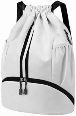 HOEDIA SPORTS DRAWSTRING BACKPACK - STRING SWIM GYM BAG DENGAN KAMAR KEPALUAN Dan kantong anti basah untuk wanita&amp;pria