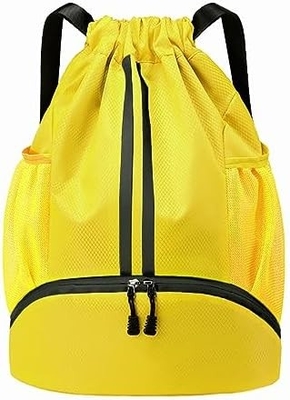 HOEDIA SPORTS DRAWSTRING BACKPACK - STRING SWIM GYM BAG DENGAN KAMAR KEPALUAN Dan kantong anti basah untuk wanita&amp;pria