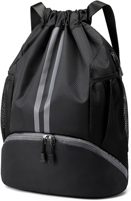 HOEDIA SPORTS DRAWSTRING BACKPACK - STRING SWIM GYM BAG DENGAN KAMAR KEPALUAN Dan kantong anti basah untuk wanita&amp;pria