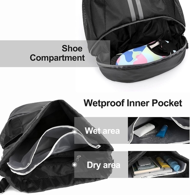 HOEDIA SPORTS DRAWSTRING BACKPACK - STRING SWIM GYM BAG DENGAN KAMAR KEPALUAN Dan kantong anti basah untuk wanita&amp;pria
