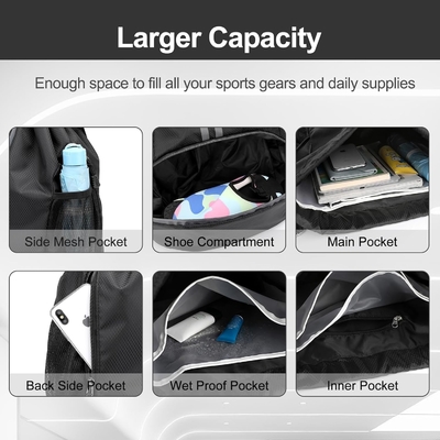 HOEDIA SPORTS DRAWSTRING BACKPACK - STRING SWIM GYM BAG DENGAN KAMAR KEPALUAN Dan kantong anti basah untuk wanita&amp;pria