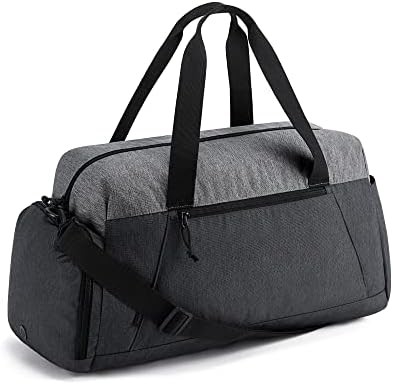 Tas Gym BagSMART untuk Pria Wanita, Tas Duffel Perjalanan Lipat, Kantong Duffel Akhir Pekan Ringan dengan Ruang Sepatu,