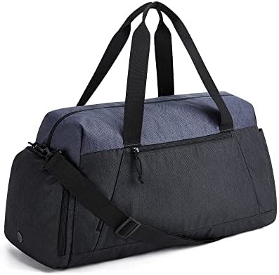 Tas Gym BagSMART untuk Pria Wanita, Tas Duffel Perjalanan Lipat, Kantong Duffel Akhir Pekan Ringan dengan Ruang Sepatu,