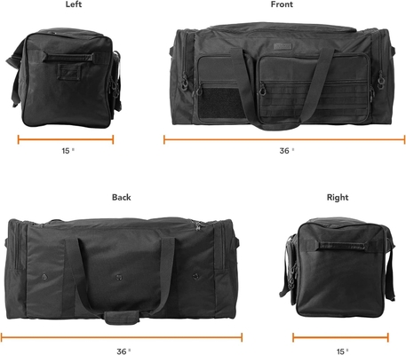 Fitdom 130L 36&quot; Heavy Duty Ekstra Besar Olahraga Gym Peralatan Perjalanan Tas Duffle W / Adjustable Shoulder Strap &amp; 7 Kompartemen