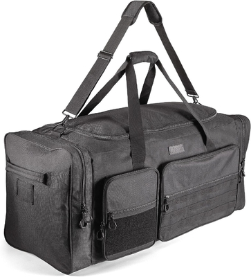 Fitdom 130L 36&quot; Heavy Duty Ekstra Besar Olahraga Gym Peralatan Perjalanan Tas Duffle W / Adjustable Shoulder Strap &amp; 7 Kompartemen