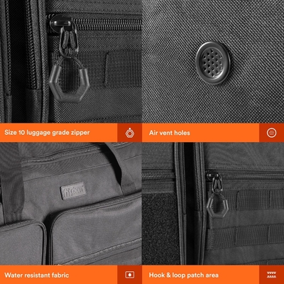 Fitdom 130L 36&quot; Heavy Duty Ekstra Besar Olahraga Gym Peralatan Perjalanan Tas Duffle W / Adjustable Shoulder Strap &amp; 7 Kompartemen