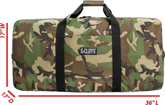 KERJA Berat kargo duffel besar olahraga gear drum set peralatan hardware travel bag atap rak tas (36 &quot;x 17&quot; x 17&quot;, NAVY)
