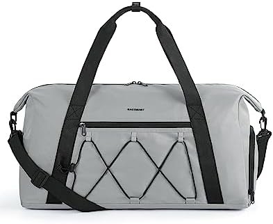 Tas Gym BAGSMART Dengan Ruang Sepatu &amp; Kantong Basah, Tas Duffel Perjalanan Olahraga Ringan, C TO STORE SPORTS SHOES WATER