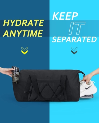 Tas Gym BAGSMART Dengan Ruang Sepatu &amp; Kantong Basah, Tas Duffel Perjalanan Olahraga Ringan, C TO STORE SPORTS SHOES WATER