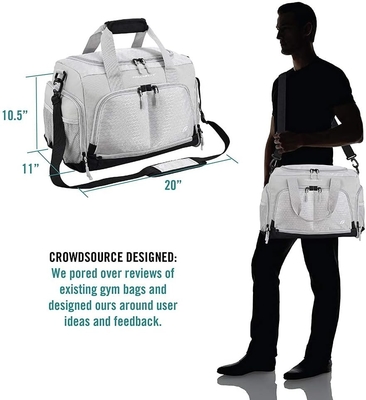 Tas Duffel yang Dirancang Dengan 10 Kompartemen Optimal Termasuk Sepatu Paspor yang Tahan Air