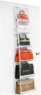 ORGANIZER dompet - 2 Paket, GANGER dompet、2024 MODEL、ORGANIZER dompet untuk lemari、HUK logam tebal, penyimpanan tas tangan