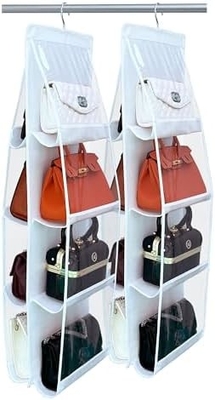 ORGANIZER dompet - 2 Paket, GANGER dompet、2024 MODEL、ORGANIZER dompet untuk lemari、HUK logam tebal, penyimpanan tas tangan
