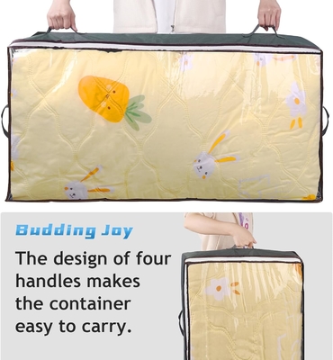 Budding Joy 90L Under Bed Storage Container, Closet Organizer dan Storage Bins, Foldable Underbed Storage Bags untuk