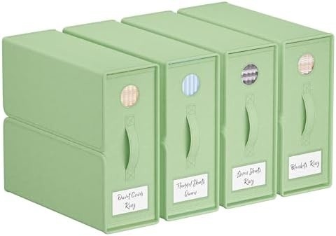 Organiser Sheet dan Storage, 4-Pack, Queen/King Size (Grey), Bed Sheet Organizer, Kain Storage Bin untuk Sheets,