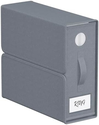 Organiser Sheet dan Storage, 4-Pack, Queen/King Size (Grey), Bed Sheet Organizer, Kain Storage Bin untuk Sheets,