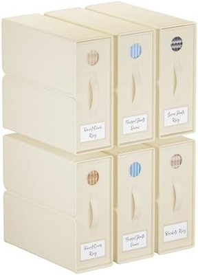 Organiser Sheet dan Storage, 4-Pack, Queen/King Size (Grey), Bed Sheet Organizer, Kain Storage Bin untuk Sheets,