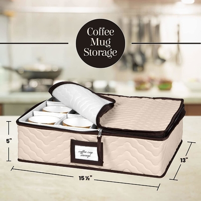 Cina Kontainer penyimpanan 5-pcs Set Pindah Kotak Untuk Perlengkapan Makan Malam, gelas, piring, cangkir Dan Saucers Kuat Quilted