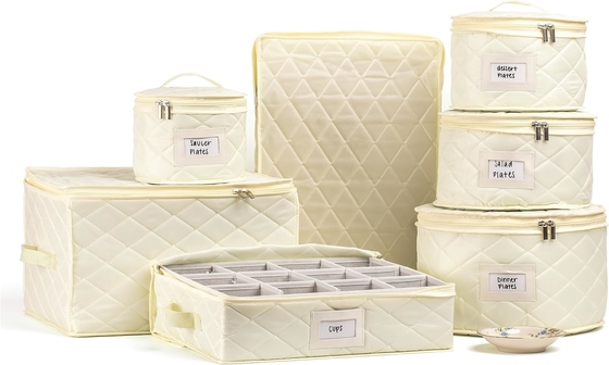 KIT penyimpanan 7PC piring dengan 48 potongan-ke-ukuran felt bagian dalam
