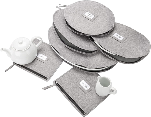 CHINA Storage - SET OF 6 CASES FOR FINE CHINA ACCESSORIES Storage - HOLDS BOATS, BOWLS, PELATES kecil dan besar