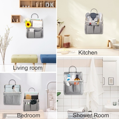 2 Paket Tas Gantung Dinding ORGANIZER keranjang dengan kantong untuk kamar mandi kamar tidur dapur kamar asrama esensial RV penyimpanan dan