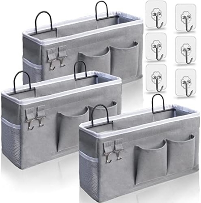 2PCS hanging basket untuk mengatur, kain dinding penyimpanan basket, wall organizer untuk lemari, dapur, kamar tidur, kantor,