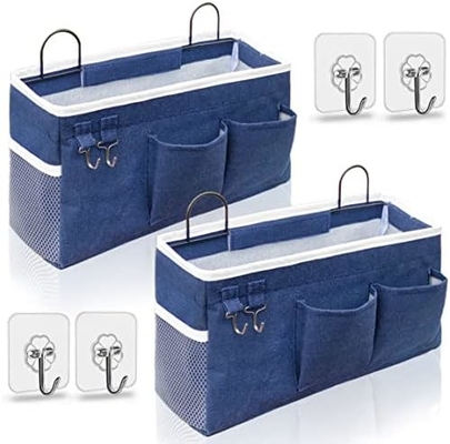2PCS hanging basket untuk mengatur, kain dinding penyimpanan basket, wall organizer untuk lemari, dapur, kamar tidur, kantor,