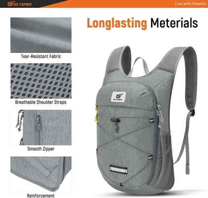 SKYSPER Backpack Hiking Lipat - 10L Daypack Rambut Rambut Rambut Rambut Rambut Rambut Rambut Rambut Rambut Rambut