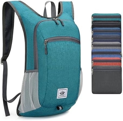 Tas ransel hiking 15L Ultralight Ringan Kemasan ransel hiking Water Resistant Lipat Daypack untuk perjalanan (Grey)